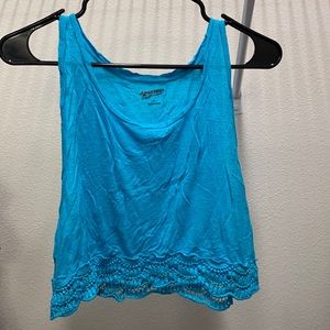 Turquoise crop top